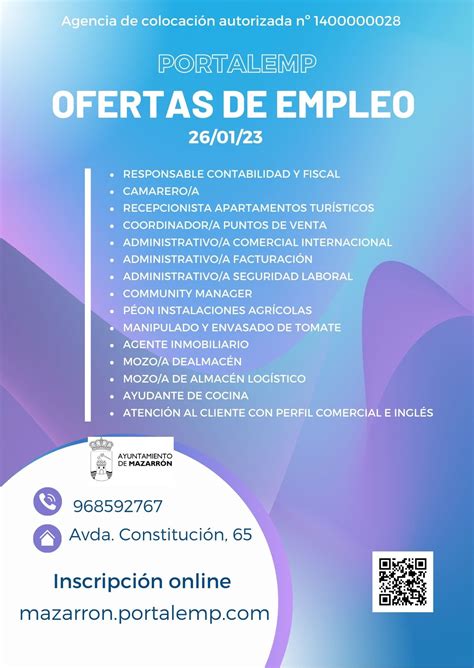 ofertas de empleo en mazarrn|Se necesita urgente: Puerto de mazarron